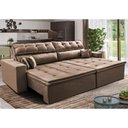 Ver imagem 1 de Sofá Retrátil e Reclinável 2,72m Luxos Cama Inbox Velusoft Castor