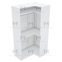 Ver imagem 5 de MÓDULO CLOSET CABIDEIRO EM L 100% MDF A 2,00 M473.B (CASA) MUNDI MOVEIS