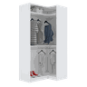 MÓDULO CLOSET CABIDEIRO EM L 100% MDF A 2,00 M473.B (CASA) MUNDI MOVEIS - 1