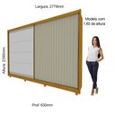 Ver imagem 4 de Guarda Roupa Casal 2 Portas 7 Gavetas com Espelho Apolo 100% MDF