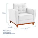 Ver imagem 3 de Kit 2 Poltronas Luxo Sala de Estar Bouclé Samuel