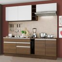 Ver imagem 1 de Armário de Cozinha Completa 220cm Rustic/Rustic/Branco Parma Madesa 03
