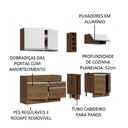 Ver imagem 5 de Armário de Cozinha Completa 220cm Rustic/Rustic/Branco Parma Madesa 03