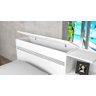 Kit 3x1 Para Quarto Com Bicama Cama de Solteiro Branca com Cama Auxiliar e Cabeceira com Baú Interno - 2