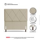 Ver imagem 3 de Cabeceira Cama Box Solteiro Mel 90cm com Frame Linho Bege - Abmaza
