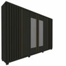Guarda Roupa Casal Ripado 6 Portas 4 Gavetas com Espelho Absolut New 100% MDF - 3