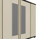 Ver imagem 3 de Guarda Roupa Casal Ripado 6 Portas 4 Gavetas com Espelho Absolut New 100% MDF