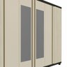 Guarda Roupa Casal Ripado 6 Portas 4 Gavetas com Espelho Absolut New 100% MDF - 3