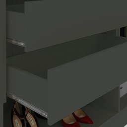 Guarda Roupa Casal Ripado 6 Portas 4 Gavetas com Espelho Absolut New 100% MDF - 8