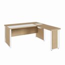 Ver imagem 2 de Mesa em L Executiva Diretor Direita 160cm x 170cm com Caixa de Tomadas e Porta Objetos F5 Office