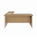 Ver imagem 4 de Mesa em L Executiva Diretor Direita 160cm x 170cm com Caixa de Tomadas e Porta Objetos F5 Office