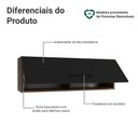 Ver imagem 3 de Armário Aéreo 100 Cm 1 Porta Basculante Rustic/preto Agata Madesa