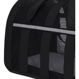 Bolsa Transporte Gato Cachorro Cao Pet Faixa Refletiva Animal de Estimaçao Pequeno Porte Passeio Laz - 7