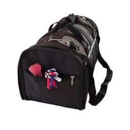 Bolsa Transporte Gato Cachorro Cao Pet Faixa Refletiva Animal de Estimaçao Pequeno Porte Passeio Laz - 4
