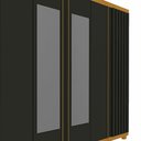 Ver imagem 3 de Guarda Roupa Casal Ripado 6 Portas 4 Gavetas com Espelho Absolut New Gelius Móveis