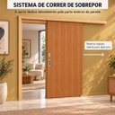 Ver mais imagens de Kit Porta de Correr Lisa p/ Verniz Vanin 210x110cm Completa