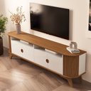 Ver imagem 7 de Rack Ripado para TV até 80 Polegadas MDF 200cm Vivaldi Marrom Cinamomo/Off White