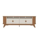 Ver imagem 5 de Rack Ripado para TV até 80 Polegadas MDF 200cm Vivaldi Marrom Cinamomo/Off White