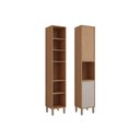 Ver imagem 4 de Paneleiro de Cozinha Modulado Divina C/ Nicho e 2 Portas 37 Cm Freijo/titanium - Mgm
