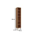Ver imagem 3 de Paneleiro de Cozinha Modulado Divina C/ Nicho e 2 Portas 37 Cm Freijo/titanium - Mgm