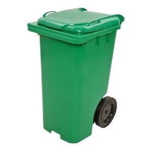 Kit 3 Conteiner Plastico 240 Litros Cor:verde