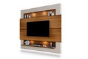 Ver imagem 2 de Painel para Tv 75" com Nicho e Prateleira Riviera 217 Carvalho New / Off White - Luapa