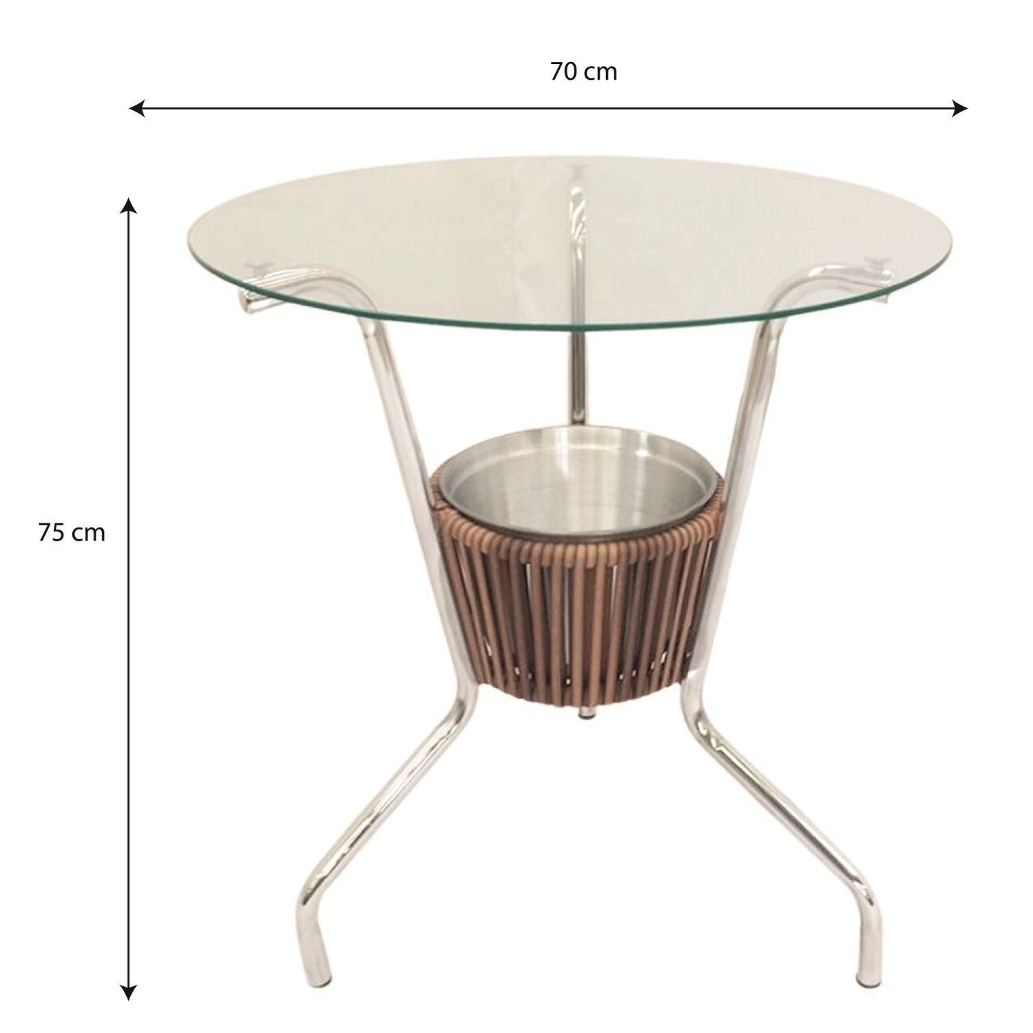 Mesa para Jardim 70cm Maru Espresso Móveis - 3