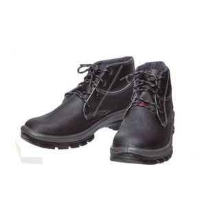 Botina Couro Bi Nr43 Amarrar Bico Pvc - Worker