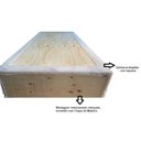 Ver imagem 4 de Base Box Solteiro Linhão Cinza