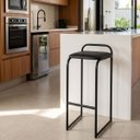 Ver imagem 2 de Banqueta Balcão Alta Cozinha Banco Mavie:Preto