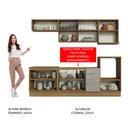 Ver imagem 6 de Armário de Cozinha Planejada 260cm Rustic/Cinza Lux Madesa 07