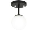 Ver imagem 2 de Kit 3 Lustre Plafon Orby Preto 23x14 cm