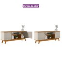 Ver imagem 3 de Rack para TV até 75 Polegadas MDF 180cm 2 Portas Tampo com Colorado Bege