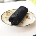 Ver imagem 1 de Toalha Oshibori Preto - Algodão, 20x20cm