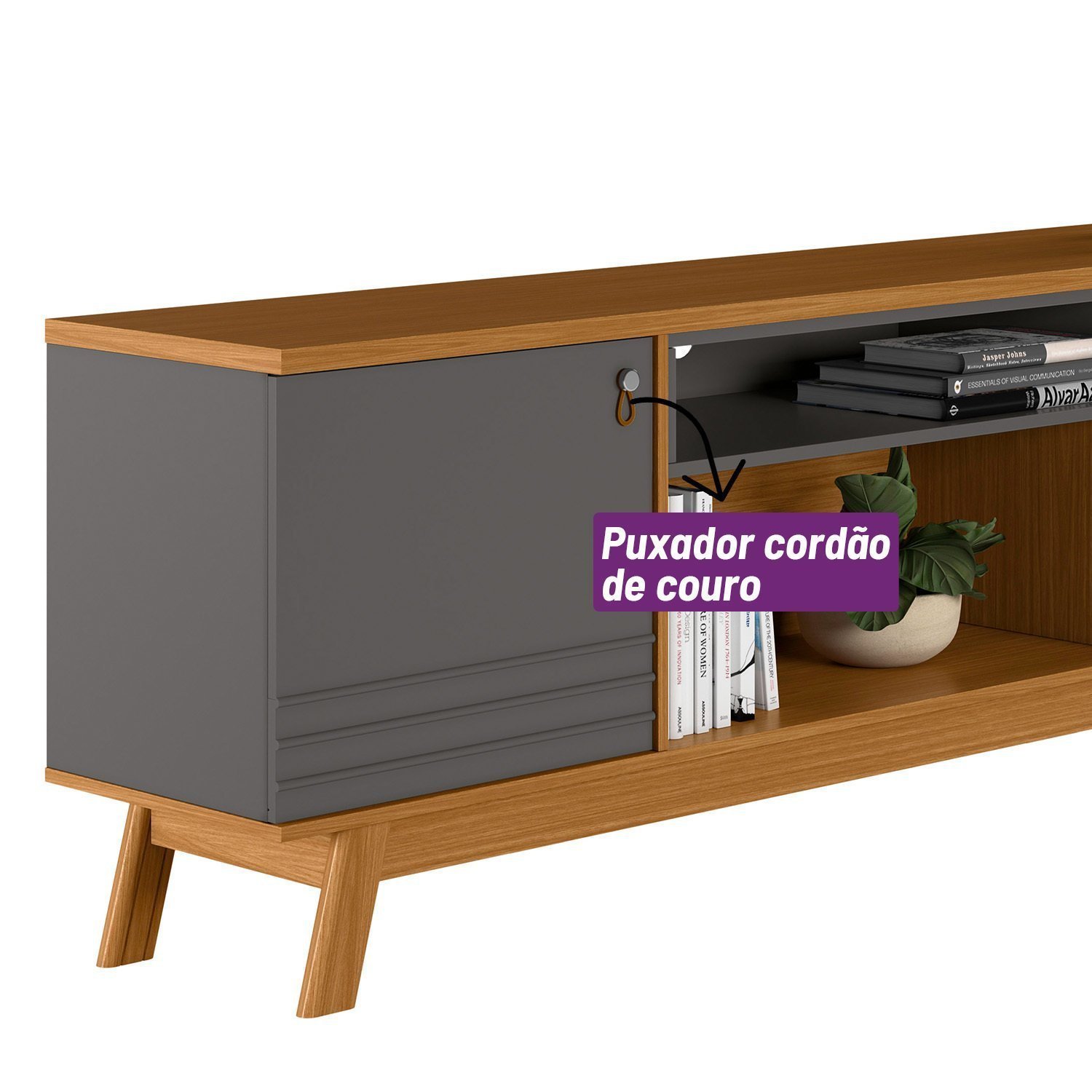 Rack para TV até 75 Polegadas 2 Portas Colorado Linea Brasil - 7