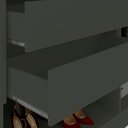 Ver imagem 7 de Guarda Roupa Casal 6 Portas 4 Gavetas Absolut New 100% MDF Cinza/Grafite