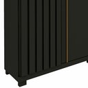 Ver imagem 3 de Guarda Roupa Casal 6 Portas 4 Gavetas Absolut New 100% MDF Cinza/Grafite