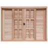 Janela de Madeira Veneziana de Correr Reto Eucalipto Bat de 14 Cm Linha Pop-1.00(l)x1.00(a) - 5