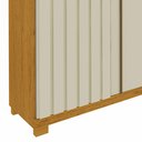 Ver imagem 4 de Guarda Roupa Casal 6 Portas 4 Gavetas Absolut New 100% MDF Marrom/Marrome/Off White