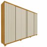 Guarda Roupa Casal 6 Portas 4 Gavetas Absolut New 100% MDF - 3