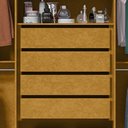 Ver imagem 7 de Guarda Roupa Casal 6 Portas 4 Gavetas Absolut New 100% MDF Marrom/Marrome/Off White