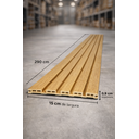 Ver imagem 4 de Painel Ripado Wpc Carvalho - 290cm X 15cm - Revestimento Decorativo Sala Quarto Parede Cozinha