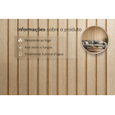 Ver imagem 5 de Painel Ripado Wpc Carvalho - 290cm X 15cm - Revestimento Decorativo Sala Quarto Parede Cozinha