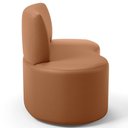 Ver imagem 6 de Sofá 2 Lugares 140cm Orgânico para Sala de Estar Living Larissa L02 Couríssimo Mocca - Lyam Decor