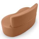 Ver mais imagens de Sofá 2 Lugares 140cm Orgânico para Sala de Estar Living Larissa L02 Couríssimo Mocca - Lyam Decor
