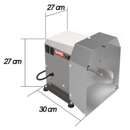 Máquina Ralador e Raspador de Coco Elétrico Industrial RC Inox Bivolt Cozinha Saro - 3
