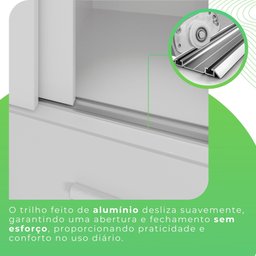 Guarda Roupa Solteiro 2 Portas 6 Gavetas Luana  - 11