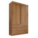 Ver imagem 3 de Guarda Roupa Solteiro 2 Portas 6 Gavetas Luana 