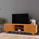 Ver imagem 2 de Rack Siena 02 Portas de Correr 1,80 - Naturalle - Mavaular