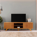 Ver imagem 1 de Rack Siena 02 Portas de Correr 1,80 - Naturalle - Mavaular